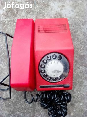 Piros régi vonalas telefon eladó
