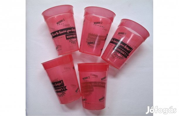 Piros repohár Nice to have you here!/Örülök, hogy itt vagy! felirattal