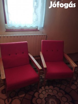 Piros retro fotel