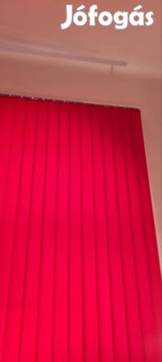 Piros szalagfüggöny eladó új 