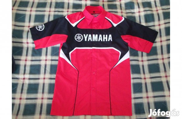 Piros színű Yamaha Red Paddock ing XS méret, új, eredeti, gyereknek is