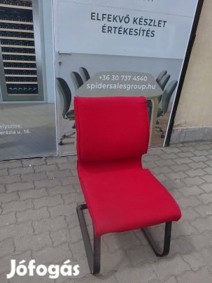 Piros színű tárgyalószék, konferencia szék, RIM - használt