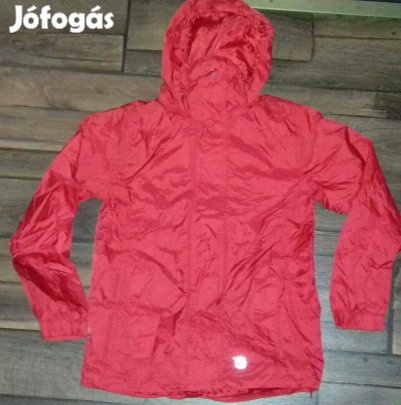 Piros színű tavaszi kabát Hálóval bélelt, kapucnis