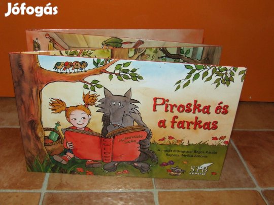 Piroska és a farkas retro mesekönyv