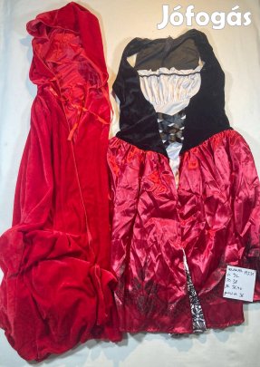 Piroska jelmez + palást, felnőtt jelmez M231