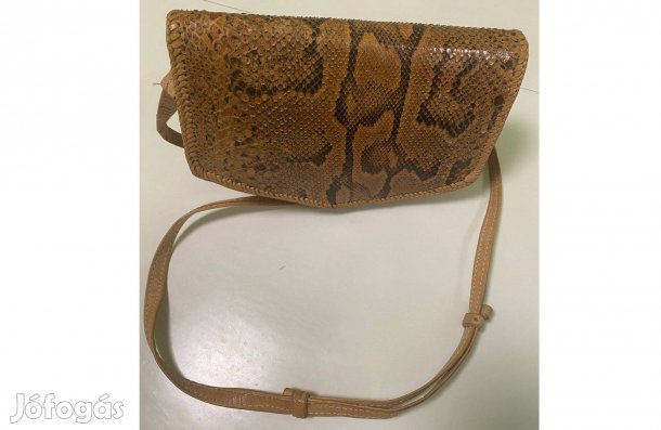 Pitonbőrből kézzel készített új női táska eladó
