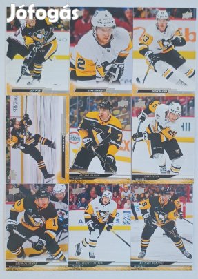 Pittsburgh Penguins NHL kártyák Crosby Malkin Letang Guentzel