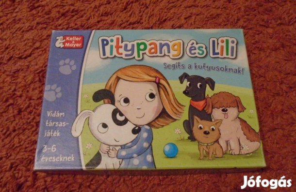 Pitypang és Lili - vidám, 3-6 éves gyermekeknek való társasjáték
