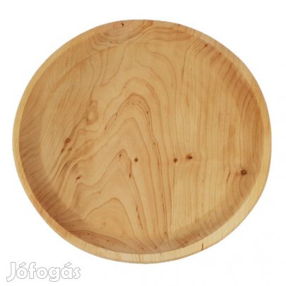 Pizzás tányér 30cm kerek fatál