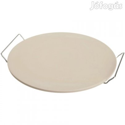Pizzasütő kőlap fém állvánnyal 33cm