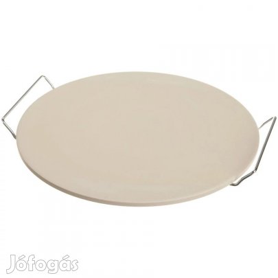 Pizzasütő kőlap fém állvánnyal 33cm