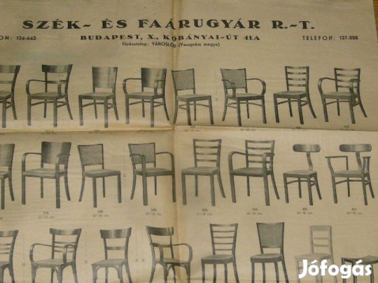 Plakát , régi, szék, Thonet, bútor,