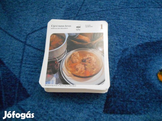 Planétás receptkártyák 80-as évekből