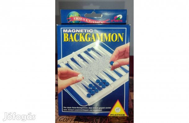 Platnik Magnetic Backgammon logikai játék dobozban
