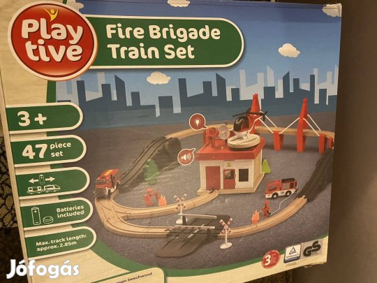 Play tive tűzoltó állomás fa vonat pálya