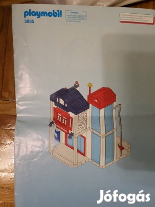 Playmobil 3885 tűzoltóság+ tűzoltó autó 