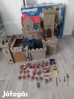 Playmobil 6000 vár Oroszlánlovag vár királyi vár dobozában sok katona