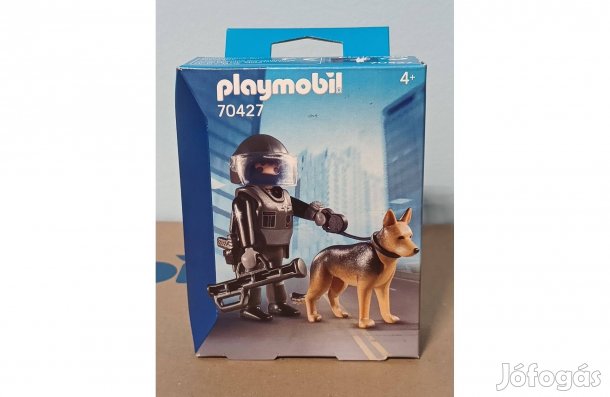 Playmobil 70427 Kommandós Rendőr Kutyával Új Bontatlan