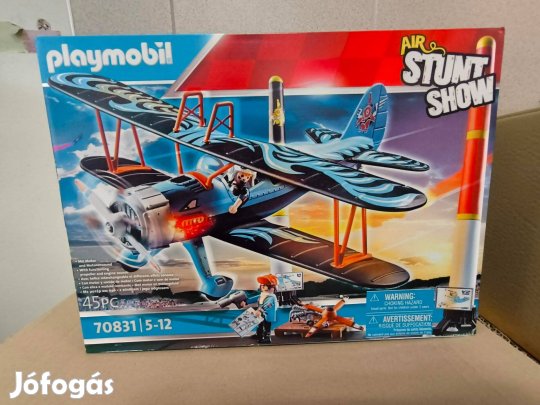 Playmobil 70831 Főnix kétfedelű repülő hanggal új, bontatlan