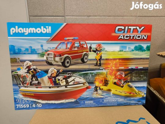Playmobil 71569 Vizi tűzoltók új, bontatlan