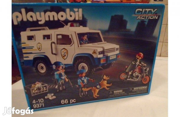 Playmobil 9371 - Rendőrségi páncélautó dobozában - új - Akció!
