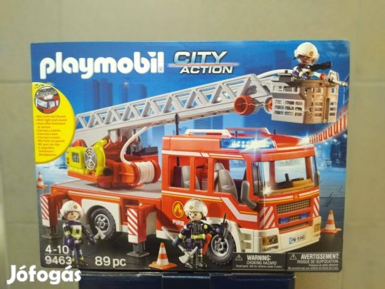 Playmobil 9463 Tűzoltóautó emelőkosárral új, bontatlan