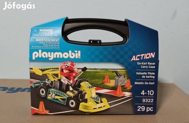 Playmobil Action 9322 Hordozható Gokart Verseny Új