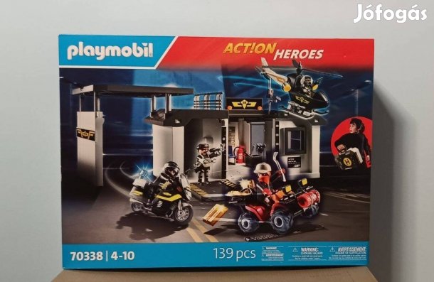 Playmobil Action Heroes 70338 Hordozható SWAT Rendőrségi Központ Új