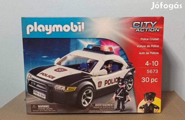 Playmobil City Action 5673 Rendőrautó Villogóval És Rendőrökkel Új