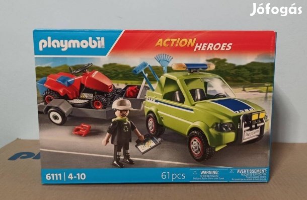 Playmobil City Action 6111 Szervizautó Fűnyíróval Új Bontatlan
