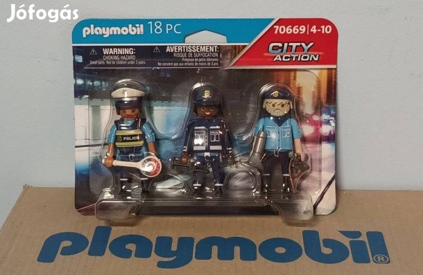 Playmobil City Action 70669 Rendőr Figura Szett Új Bontatlan