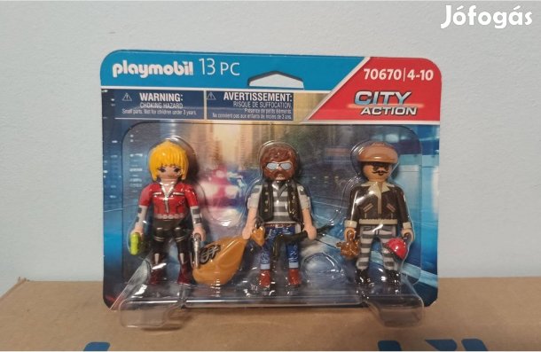 Playmobil City Action 70670 Bűnözők 3 Darabos Szett Új Bontatlan