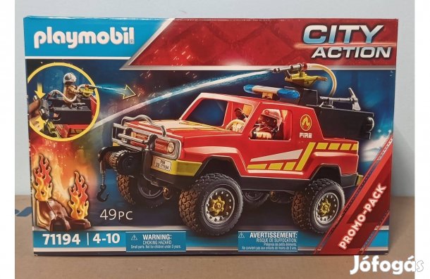 Playmobil City Action 71194 Tűzoltóautó Fecskendővel Bontatlan