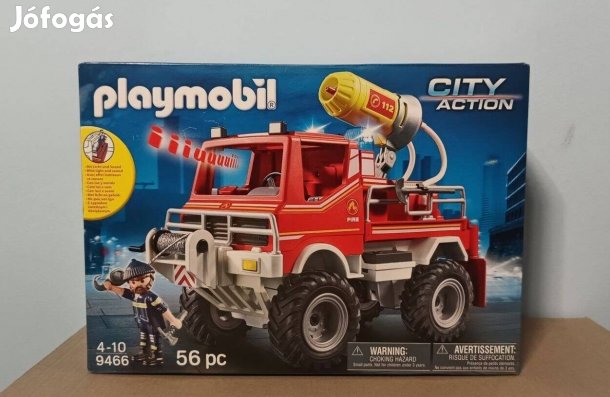 Playmobil City Action 9466 Tűzoltóautó Fecskendővel Új Bontatlan