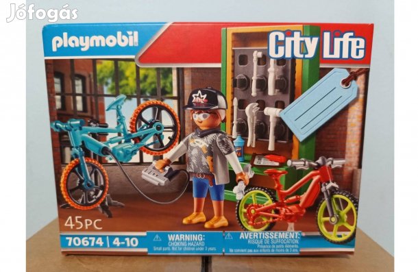 Playmobil City Life 70674 Kerékpár Szervíz Új Bontatlan
