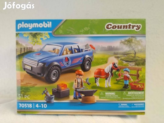 Playmobil Country 70518 Patkolókovács terepjáróval új, bontatlan