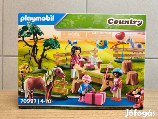 Playmobil Country 70997 Szülinap a pónifarmon új, bontatlan