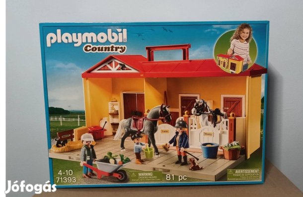 Playmobil Country 71393 Hordozható Lovarda Új Bontatlan