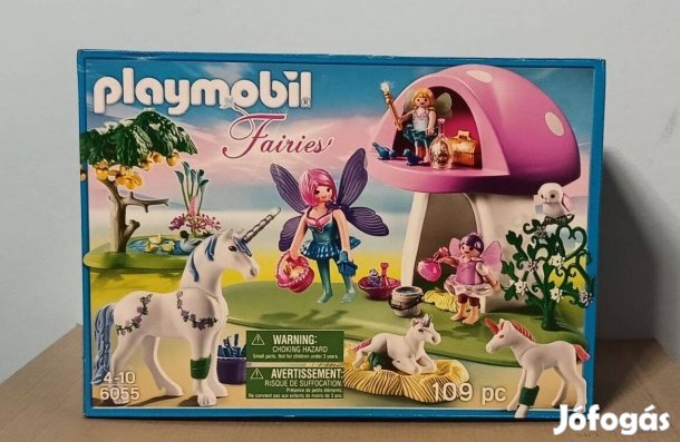 Playmobil Fairies 6055 Tündérek És Unikornisok Gombaházban Új