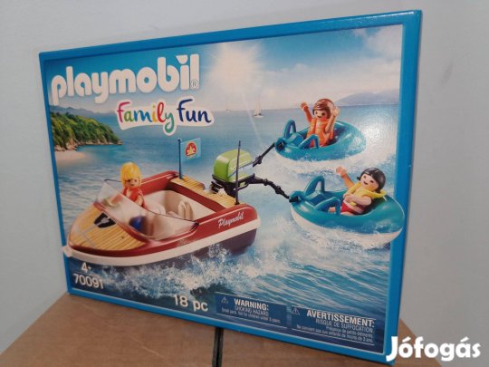 Playmobil Family Fun 70091 Motorcsónak Vízi Fánkokkal Új Bontatlan
