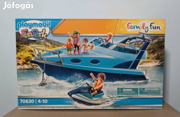 Playmobil Family Fun 70630 Kék Jacht Jetskivel Új Bontatlan