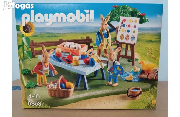 Playmobil Húsvéti 6863 Tojásfestő Iskola Új Bontatlan