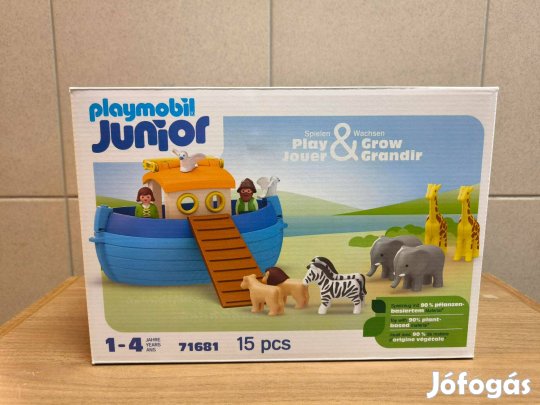 Playmobil Junior 71681 Hordozható Noé bárkája állatokkal új, bontatlan