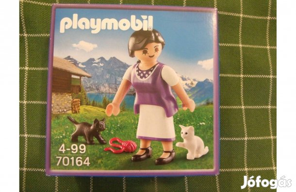 Playmobil Milka bontatlan 70164 Hölgy cicákkal cica macska