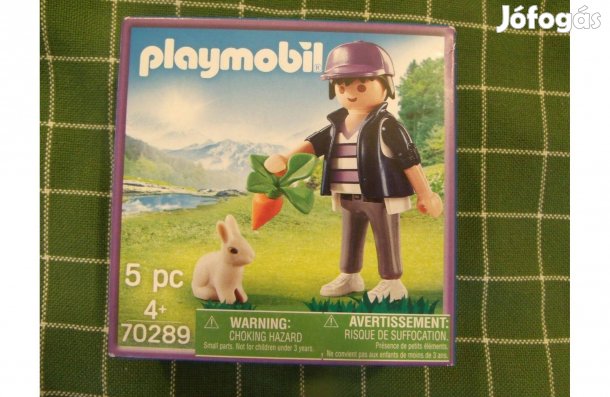 Playmobil Milka limitált bontatlan 70289 Fiú nyuszival nyúl nyuszi