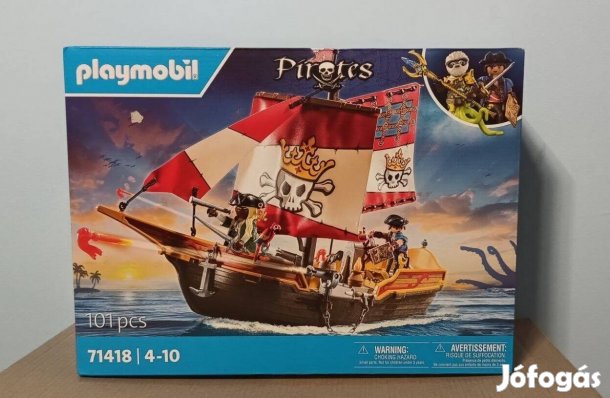 Playmobil Pirates 71418 Vitorlás Kalózhajó Új Bontatlan