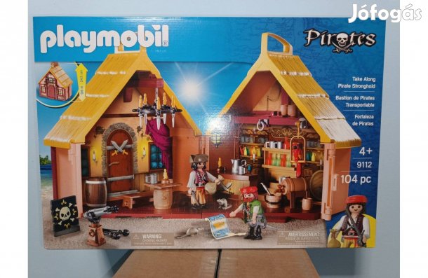 Playmobil Pirates 9112 Hordozható Kalóz Kocsma Pub Új