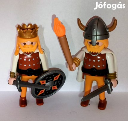 Playmobil Viking király figurák.