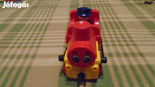 Playmobil - Mozdony és vezetője - kicsiknek való szett - újszerű
