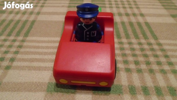 Playmobil - orvosi kis autó figurával, zöld kis kofferrel - kicsiknek